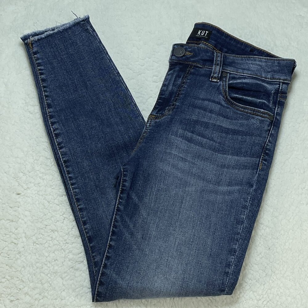 Kut from the Kloth Jeans Womens Sz 6 Blue Connie Ankle Mid Rise 29x27